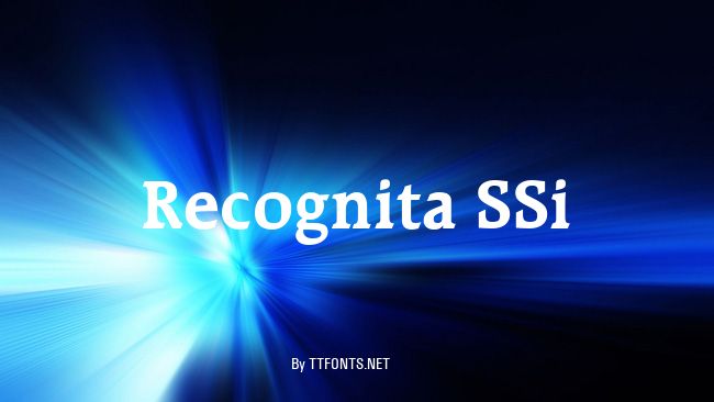 Recognita SSi example